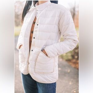 Everlane Women's pink Quilted Jacket